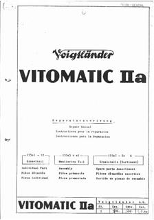 Voigtlander Vitomatic 2 a manual. Camera Instructions.